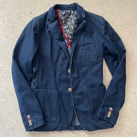 Zara Other - Zara Mens denim chambray blazer runs very small. Fits more like 36R.